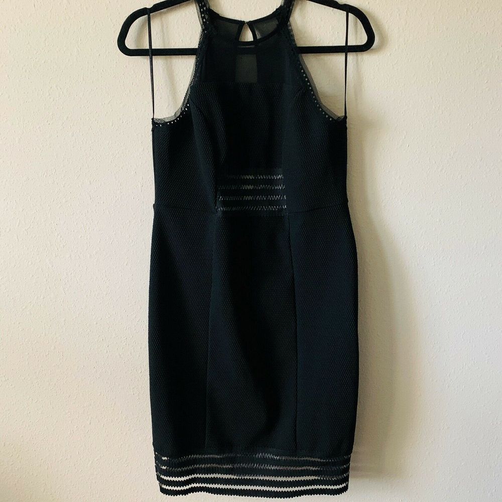 Topshop Sheer Mesh Cutout Illusion Cocktail Dress - Picture 5 of 8
